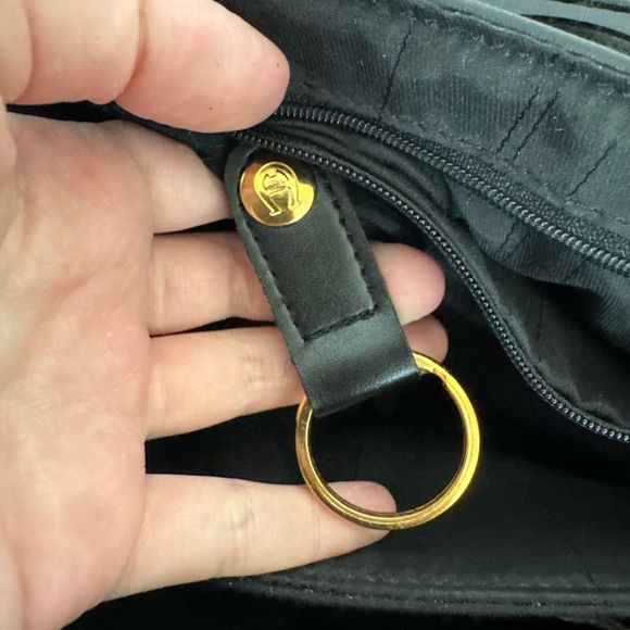 Etienne Aigner Leather Purse -  Black with Gold Hardware - Picture 10 of 16